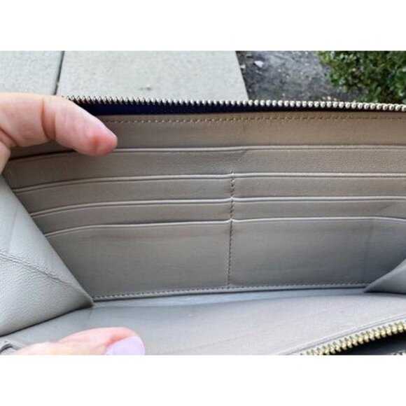 Celine Long Zip Around Wallet Blue Leather - Picture 11 of 12